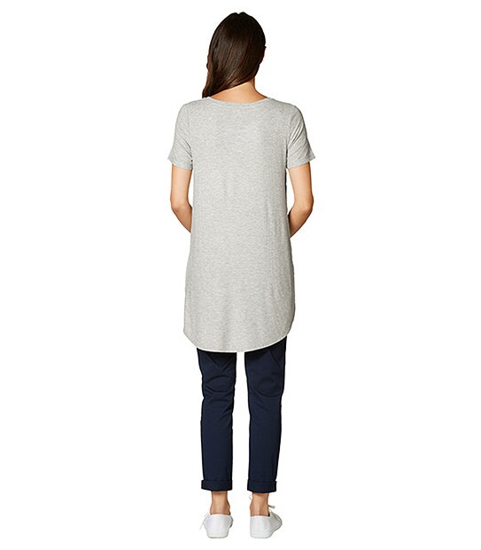 Ribbed Tulip Tunic - Grey Marle 2 of 5