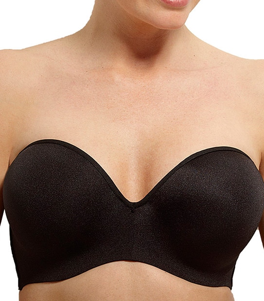 Hidden Underwire Strapless Bra - Black  Style:Y220XT