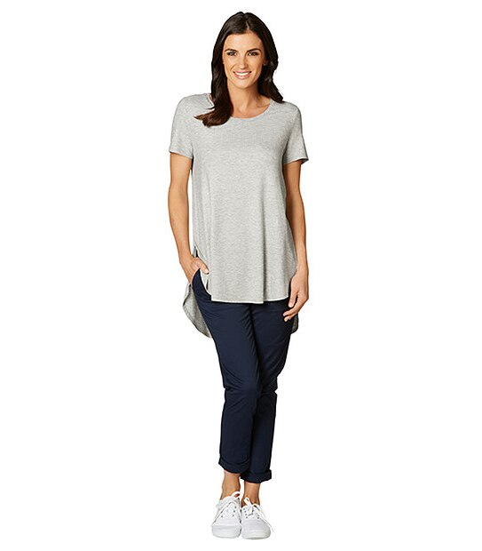 Ribbed Tulip Tunic - Grey Marle 3 of 5
