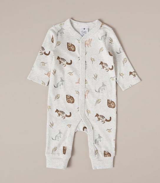 3 Pack Baby Organic Cotton Snap Coveralls