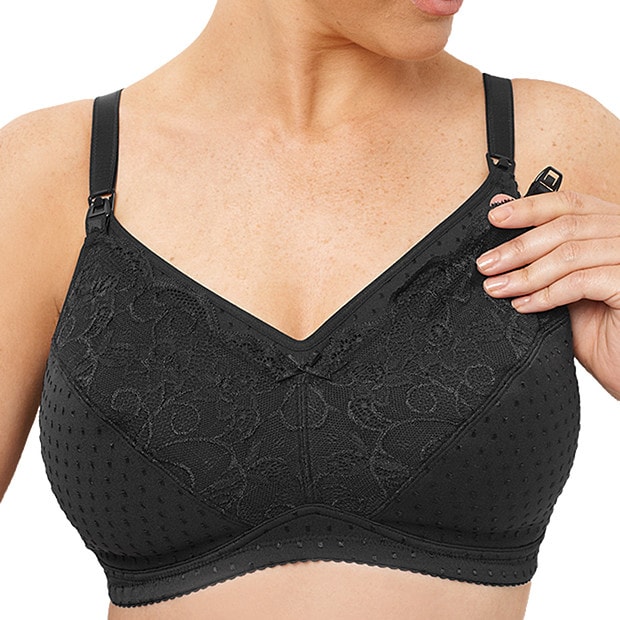 Full Figure Maternity Bra - Black