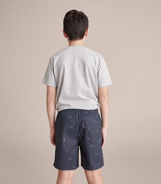 245561_17 VOLLEY SHORT TABLE SKATEBOARD AOP - NAVY