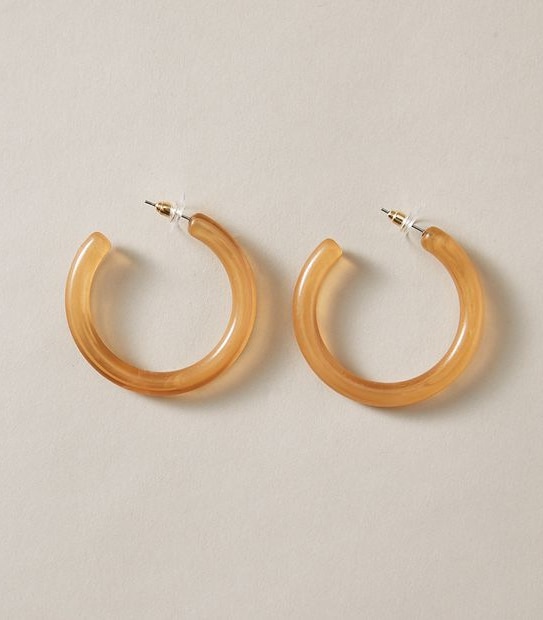 Resin Hoop Earrings