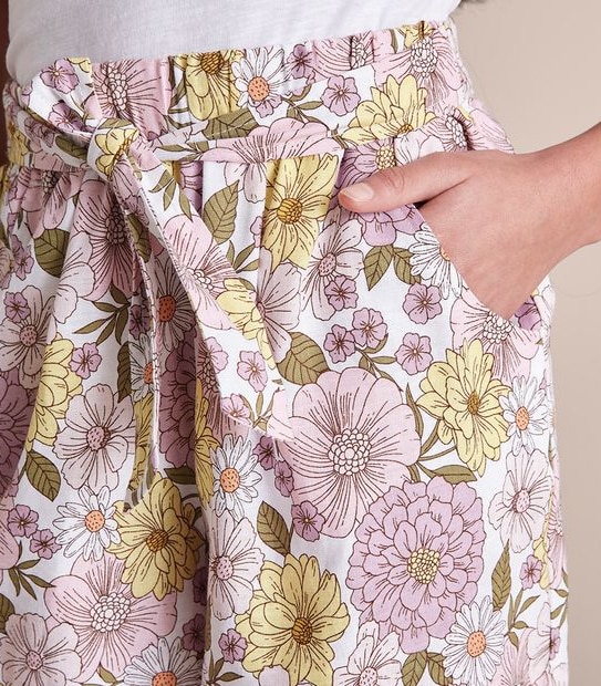 Linen Blend Tie Front Shorts