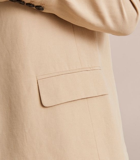 Preview Linen Blend Single Breasted Blazer