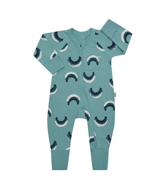 BONDS BWP9T 8UW ORGANIC ZIPPY SWEET RAINBOW TEAL