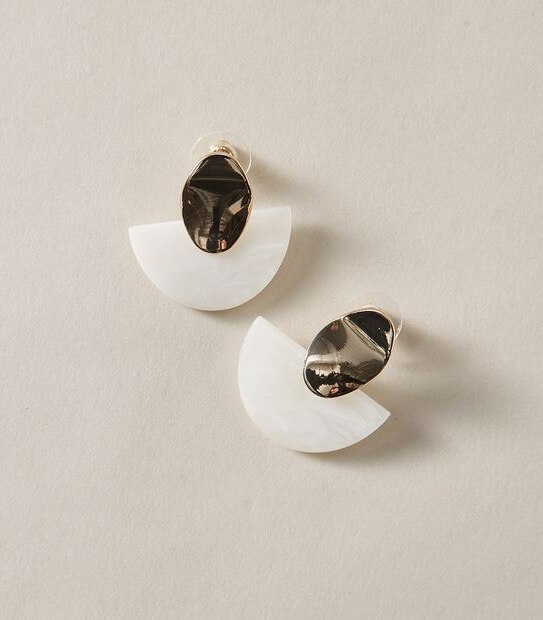 Resin Fan Earrings