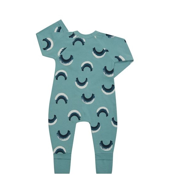 BONDS BWP9T 8UW ORGANIC ZIPPY SWEET RAINBOW TEAL
