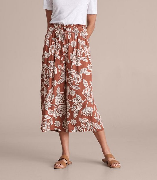 Crinkle Culotte Pants