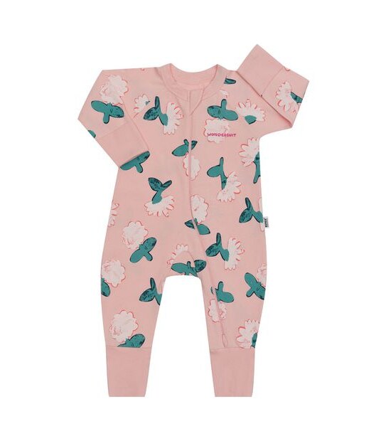BONDS BWP9T 8UX ORGANIC ZIPPY SWEET DAISY PINK