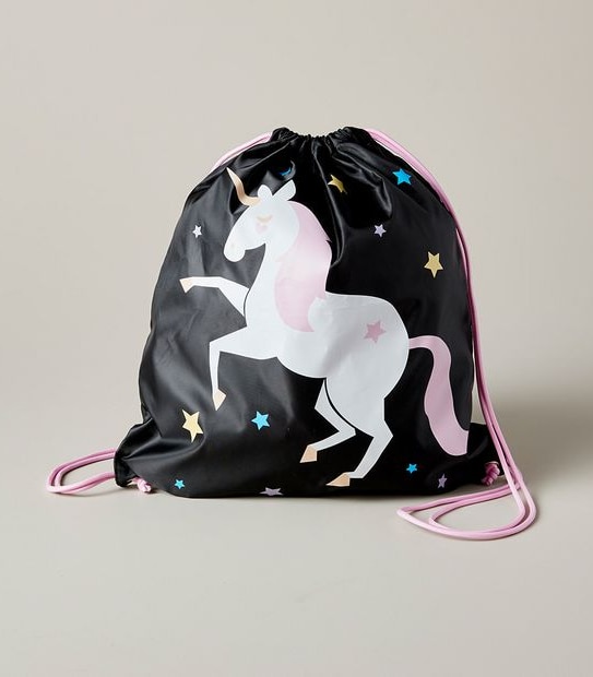 Kids Unicorn Drawstring Tote Bag