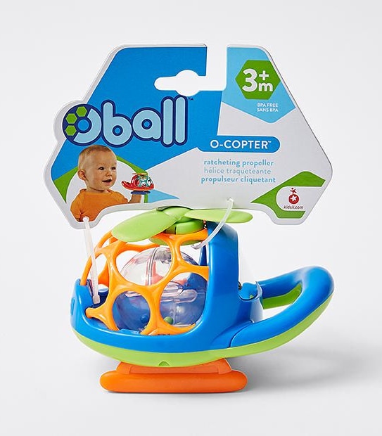 Oball Rattle O-Copter Toy Assorted