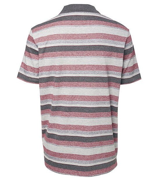 Striped Jersey Polo Top