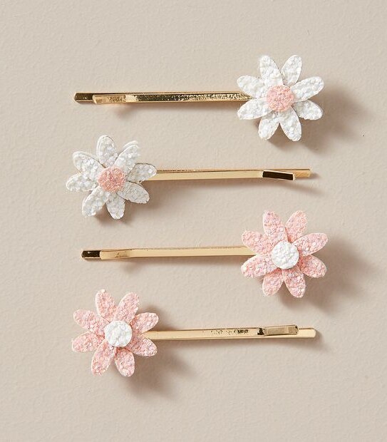 4 Pack Daisy Hair Slides