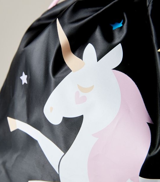 Kids Unicorn Drawstring Tote Bag