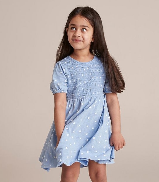 Shirred Elastic Dress