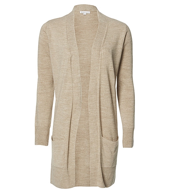 Cashmere Feel Cardigan - Taupe