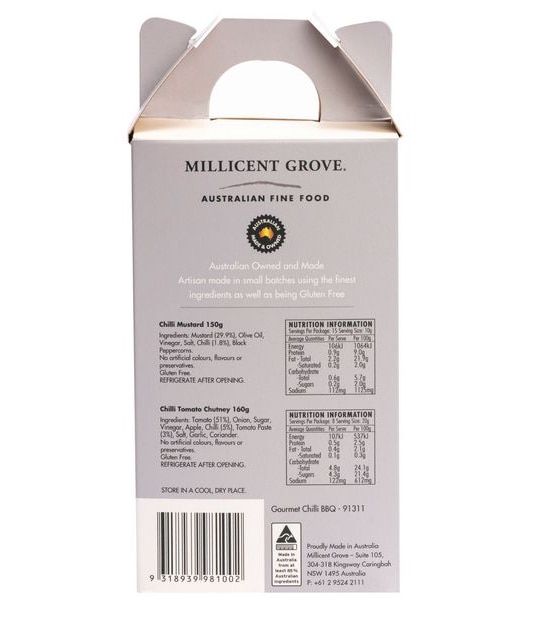 Millicent Grove Chilli Collection - 150g/160g