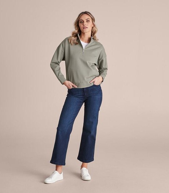 Lounge Zip Neck Jumper