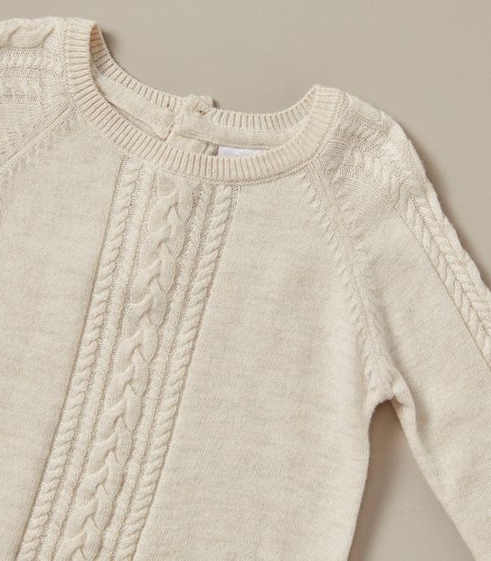 2 Piece Baby Cable Knit Set