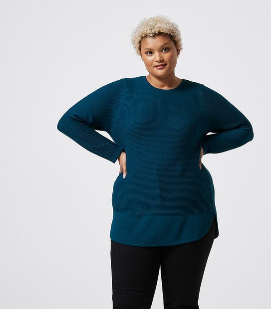 Belle Curve Links Curved Hem Jumper | Target Australia