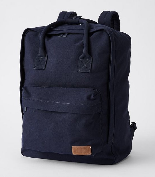 Brenda Square Backpack - Navy Blue