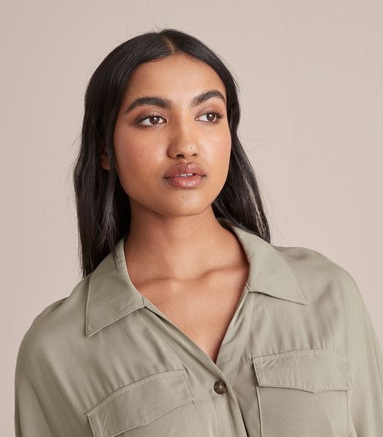 Midi Utility Shirt Dress