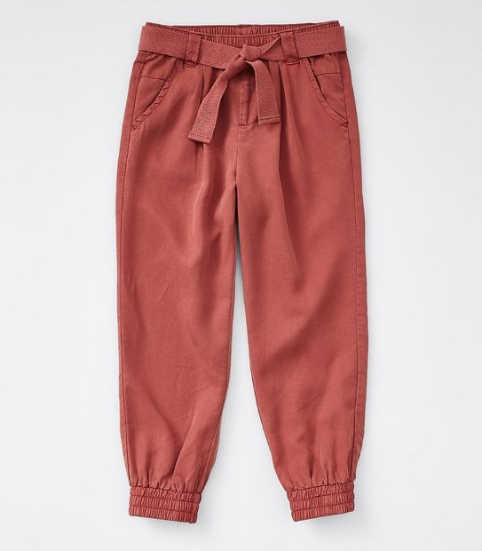 Utility Waist Tie Pants - Rust