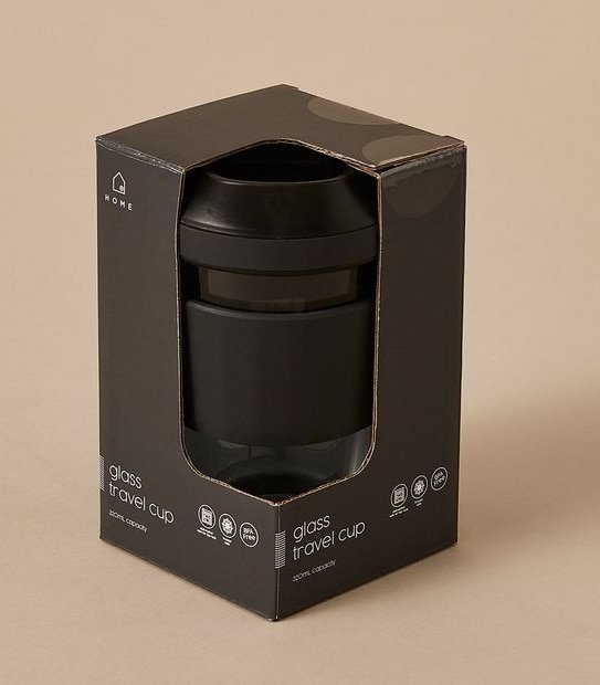 320ml Glass Travel Cup