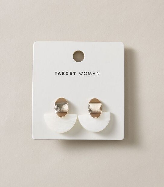 Resin Fan Earrings