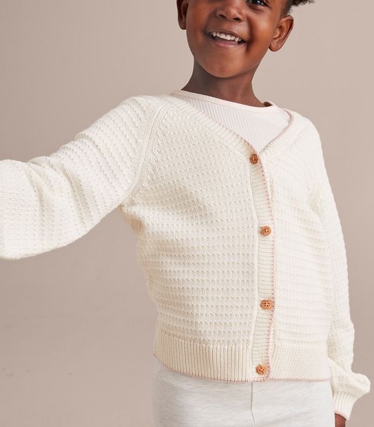 Waffle Cardigan
