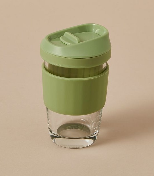 320ml Glass Travel Cup