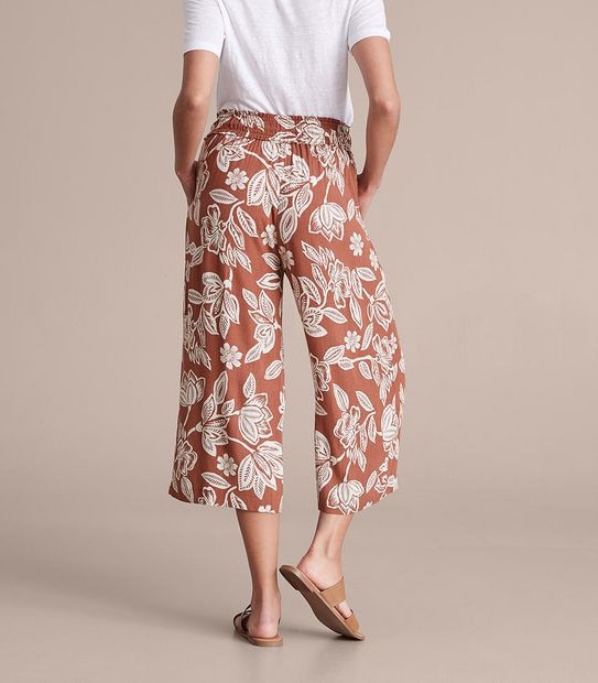 Crinkle Culotte Pants