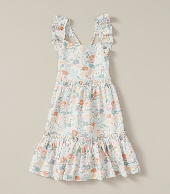 Frill Floral Dress