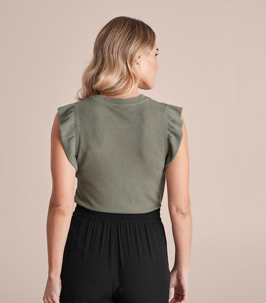 Ruffle Sleeve Top