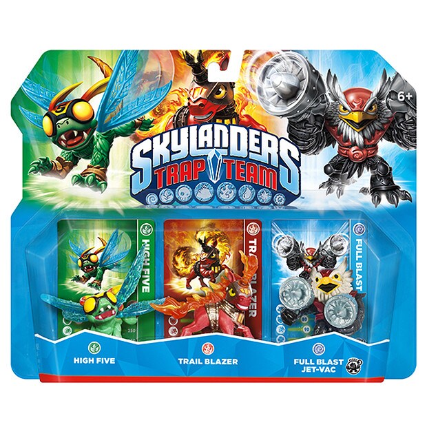 Skylanders Trap Team Triple Pack - High Five + Jet Vac + Trail Blazer