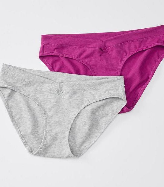 Maternity 2 Pack Bikini Briefs Grey Marle/Wild Ester Target Australia