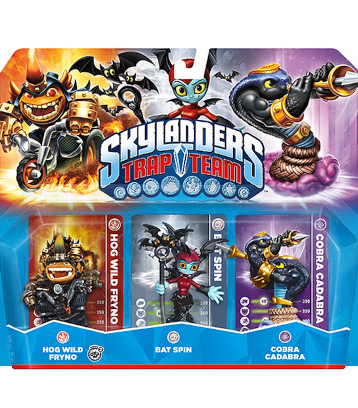 Skylanders Trap Team Triple Pack Bat Spin Hog Wild Fryno Cobra Cadabra Target Australia That character is now trapped in the crystal. skylanders trap team triple pack bat spin hog wild fryno cobra cadabra