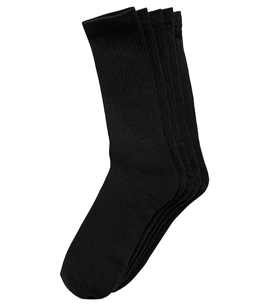 5 Pack Sport Crew Socks - Black 1 of 1