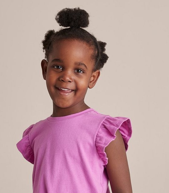 WT253259_04 FRILL SLV TIE FRONT TEE PURPLE