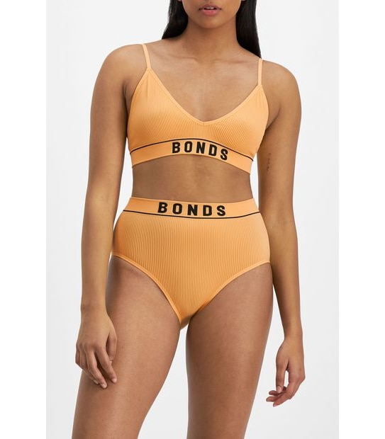 Bonds Retro Rib Triangle Crop Bra; Style: WU8ET