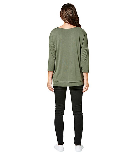 Maternity Layered Nursing Top - Thyme