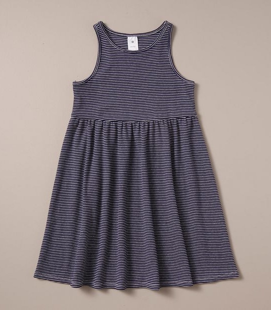 WT257863_02 RIB TANK DRESS NAVY BLUE STRIPE