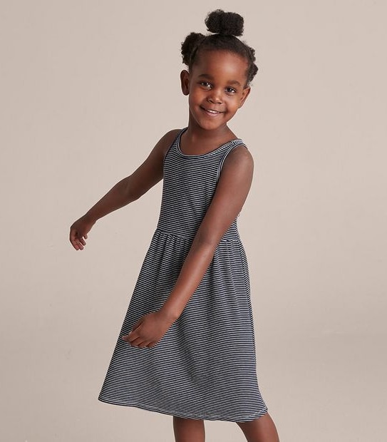 WT257863_02 RIB TANK DRESS NAVY BLUE STRIPE