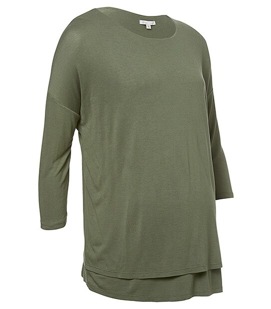 Maternity Layered Nursing Top - Thyme