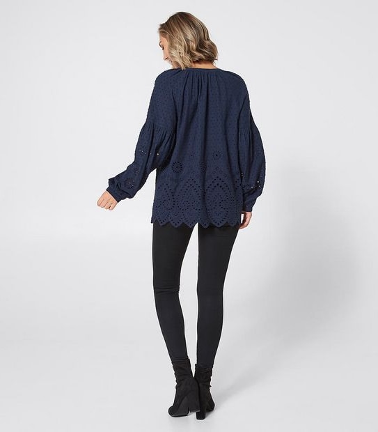 Embroidered Boho Top