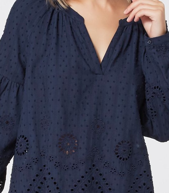 Embroidered Boho Top