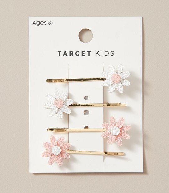 4 Pack Daisy Hair Slides