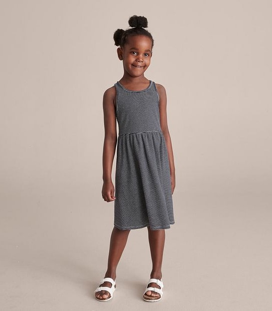 WT257863_02 RIB TANK DRESS NAVY BLUE STRIPE