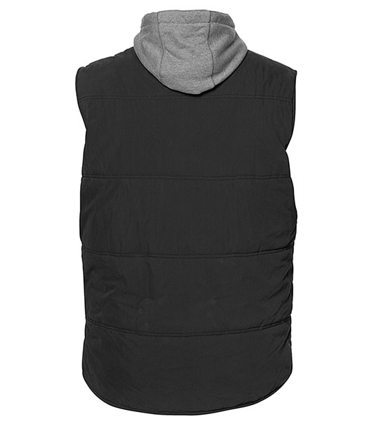 Mr Big Hooded Gilet Vest - Black